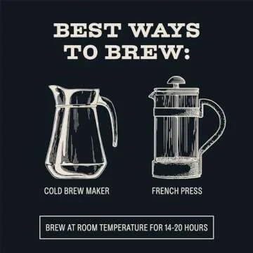 Bizzy Cold Brew Coffee | Decaf Blend | Water Process | Coarse Ground Coffee | Micro Sifted | Specialty Grade | 100% Arabica | 1 LB