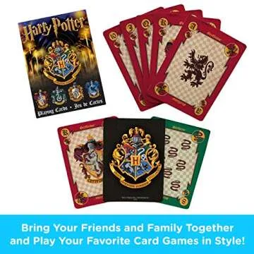 AQUARIUS Harry Potter Playing Cards - House Crests Themed Deck of Cards for Your Favorite Card Games...