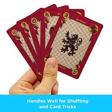 AQUARIUS Harry Potter Playing Cards - House Crests Themed Deck of Cards for Your Favorite Card Games - Officially Licensed Harry Potter Merchandise & Collectibles