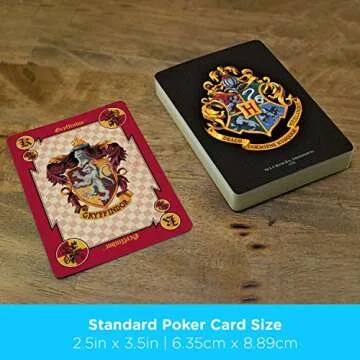 AQUARIUS Harry Potter Playing Cards - House Crests Themed Deck of Cards for Your Favorite Card Games - Officially Licensed Harry Potter Merchandise & Collectibles