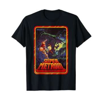 Nintendo Super Metroid Kanji Poster Style Graphic T-Shirt - Officially Licensed by Fifth Sun