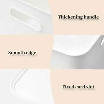 Yishyfier 6-Pack Plastic Storage Bins with Lids Organizer