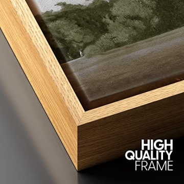 SIGNFORD Framed Canvas Art - Brown Meadow Landscape