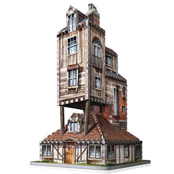 Wrebbit 3D - Harry Potter The Burrow Weasley Family Home 3D Jigsaw Puzzle - 415Piece (W3D-1011) 168 months to 1188 months