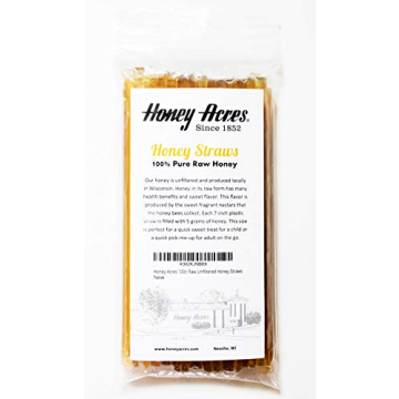 Honey Acres Raw Clover Honey Straws, 50 Count Pack
