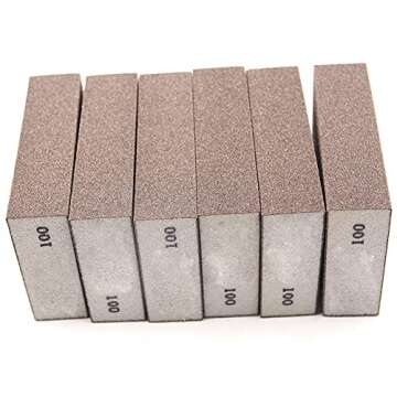 6Pcs 100 Grit Sanding Sponge - Perfect for DIY & Crafts