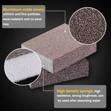 6Pcs 100 Grit Sanding Sponge for DIY Projects