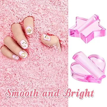 4 Pieces Nail Embossed Mold Tools for Easy Nail Art