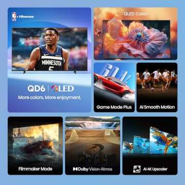 Hisense 55" QD6 Series QLED 4K UHD Smart Fire TV