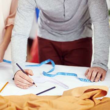 Boao 6 Pieces Clear Metric Sewing Ruler Set Plastic Sew French Curve Ruler Tools Metric Curve Shaped Rulers Making Ruler Kit for Designers and Beginners Tailors Designers, 6 Styles