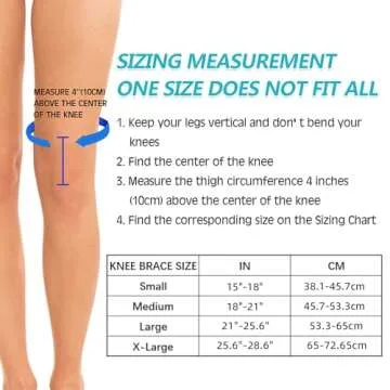 DOUFURT Knee Brace for Women & Men Meniscus Tear, Plus Size Knee Braces for Knee Pain Relief, Arthri...