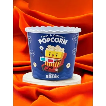 Modern Popcorn and Chips Boxes - Fun and Durable Set (4 Pack)