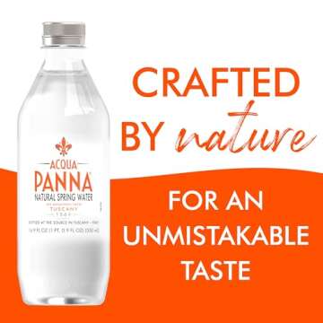 Acqua Panna Natural Spring Water, 16.9 Fl. Oz. Plastic Bottles, Pack of 24