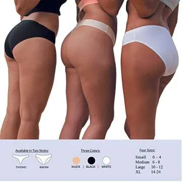 Emergency Panties 3in1 Hygiene Kit Includes Seamless Bikini Underwear, Fresh Wipe & Liner Accidents Travel On-The-Go Toiletry Kit