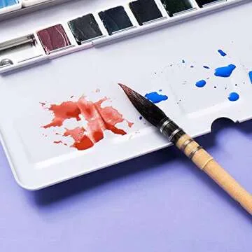 Paul Rubens Watercolor Paint Artist Grade 24 Colors, Watercolor Set Art Solid Cakes with Palette and Watercolor Journal for Artists Painters