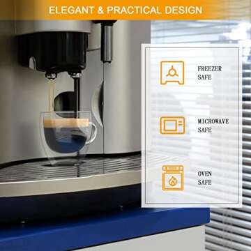 ONEDONE Espresso Cups - Double Walled Thermal Insulated