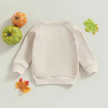 JeuaPho Toddler Halloween Sweatshirt Cute Pumpkin Design