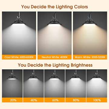 SunBonar Solar Pendant Lights Indoor Outdoor,3200K/4000K/6000K Dimmable Daytime Available Solar Shed Light with ON OFF Switch & Remote Solar Hanging Chandelier Lights for Home Barn Garage Chicken Coop