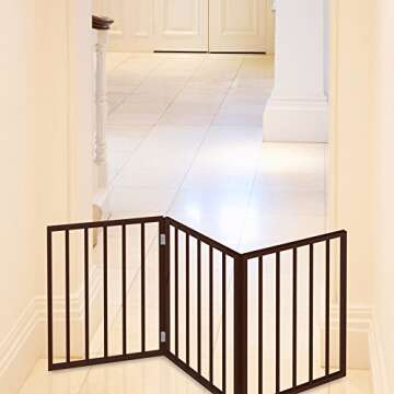 PETMAKER Foldable Wooden Pet Gate for Small Pets