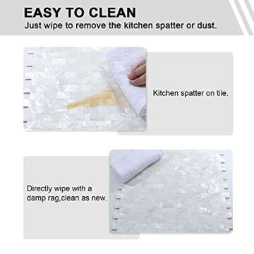 Reovatile Mother of Pearl Backsplash - Stylish & Easy Upgrade