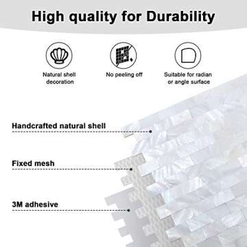 Reovatile Mother of Pearl Backsplash - Stylish & Easy Upgrade