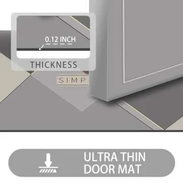 LYGLIGH Ultra Thin Non Slip Door Mat for Every Entrance