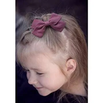 Cherssy Baby Girl Hair Bows Clips Barrettes, 10pcs Hair Alligator Clips Accessories for Toddlers, School Girls, Children