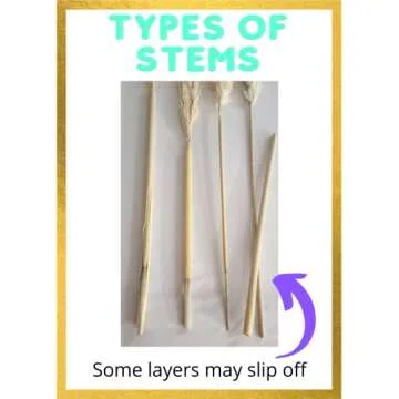 Feathers for Vase - 3 46" Large Pampas Grass Decor Tall - Dried Pampas Grass Vase - Boho Plants - Pompas Decorativas Tall - Fluffy Pampas Grass White - Boho Desk Decor - Boho Wedding Decor