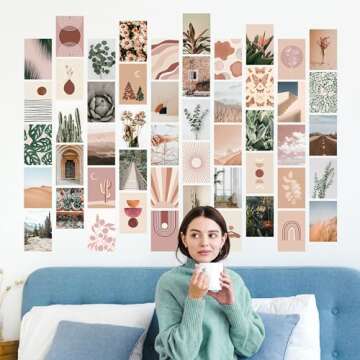 Artivo Boho Wall Collage Kit for Trendy Room Decor