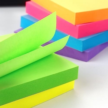 Vibrant 3x3 Sticky Notes Pack of 600 Sheets for Organization