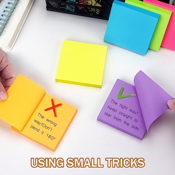 Vibrant 3x3 Sticky Notes Pack of 600 Sheets for Organization