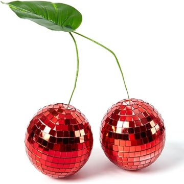 Cherry Disco Ball Decor for Vibrant Home and Event Decoration