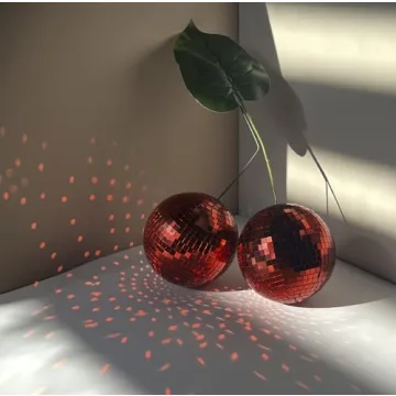 Cherry Disco Ball Decor for Vibrant Home and Event Decoration