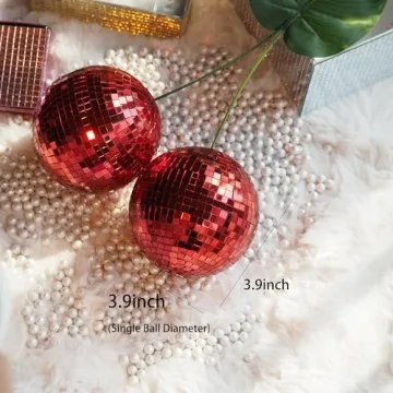 Cherry Disco Ball Decor for Vibrant Home and Event Decoration