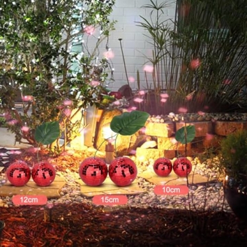 Cherry Disco Ball Decor for Vibrant Home and Event Decoration