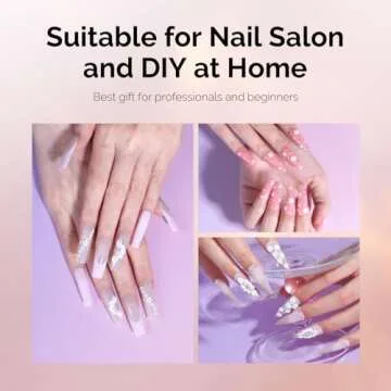 MelodySusie 3PCS Acrylic Nail Brush Set for Elegant Nail Art