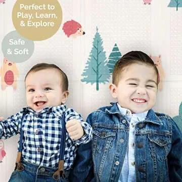 JumpOff Jo Baby Play Mat - Waterproof Double-Sided Design