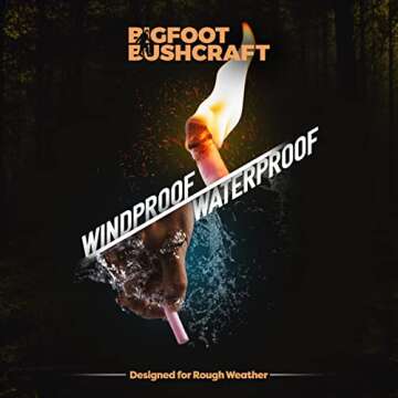 Bigfoot Bushcraft Mini Fire Starting Kit - Waterproof, Windproof, Compact