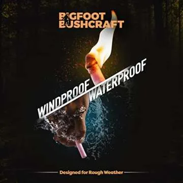 Bigfoot Bushcraft Mini Fire Starting Kit - Waterproof, Windproof, Compact