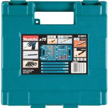 Makita B-49373 75 PC Metric Drill and Screw Bit Set