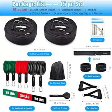 Brebebe Multi-Point Resistance Band Anchor for Home Gym