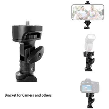 Phone Tripod Stand Selfie Stick 60 Inch Aluminum Alloy with Wireless Remote Video Record/Photography/Live Streaming Compatible with iPhone 13 12 11 pro Xs Max Xr X 8 7 6 Plus, Android Samsung Galaxy …