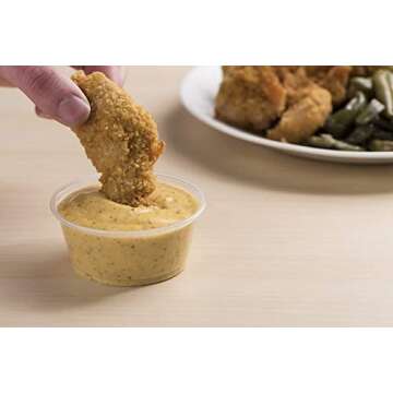 Comfy Package [3.25 oz. - 100 Count Clear Disposable Plastic Portion Cups with Lids - Soufflé Cups, Jello Shot Cups With Lids, Clear Plastic Containers Perfect for salad Dressing and More