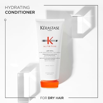 KERASTASE Nutritive Lait Vital Hydrating Conditioner | Adds Moisture, Shine, and Nourishment | Smoothing and Softening | With Plant-Based Proteins & Niacinamide | For Fine to Medium Dry Hair