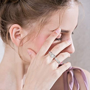 Jeulia 4 Carat Leaf Rings for Women - Stylish Elegance