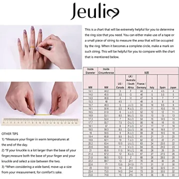 Jeulia 4 Carat Leaf Rings for Women - Stylish Elegance