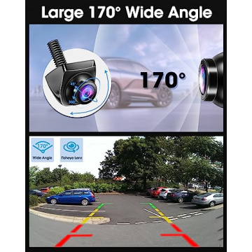 360°Rotatable AHD 1080P Backup Camera Universal Night Vision