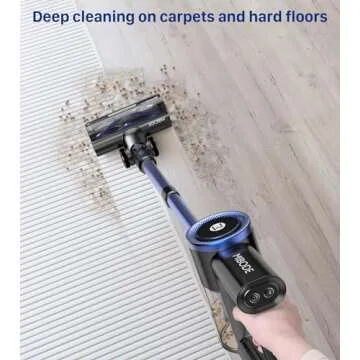 MIBODE Cordless Vacuum - 45 Min Runtime, Powerful Cleaning for Pets