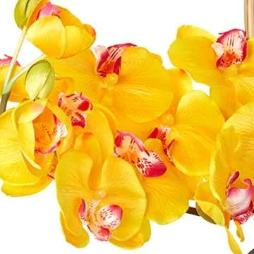 Nearly Natural Phalaenopsis Orchid Arrangement for Home Decor