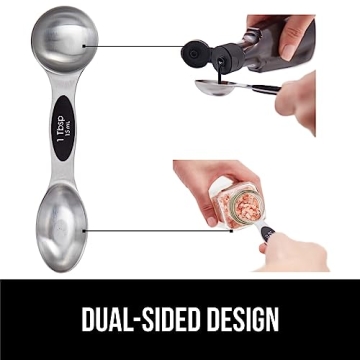 8 Piece Magnetic Stainless Steel Measuring Spoon Set